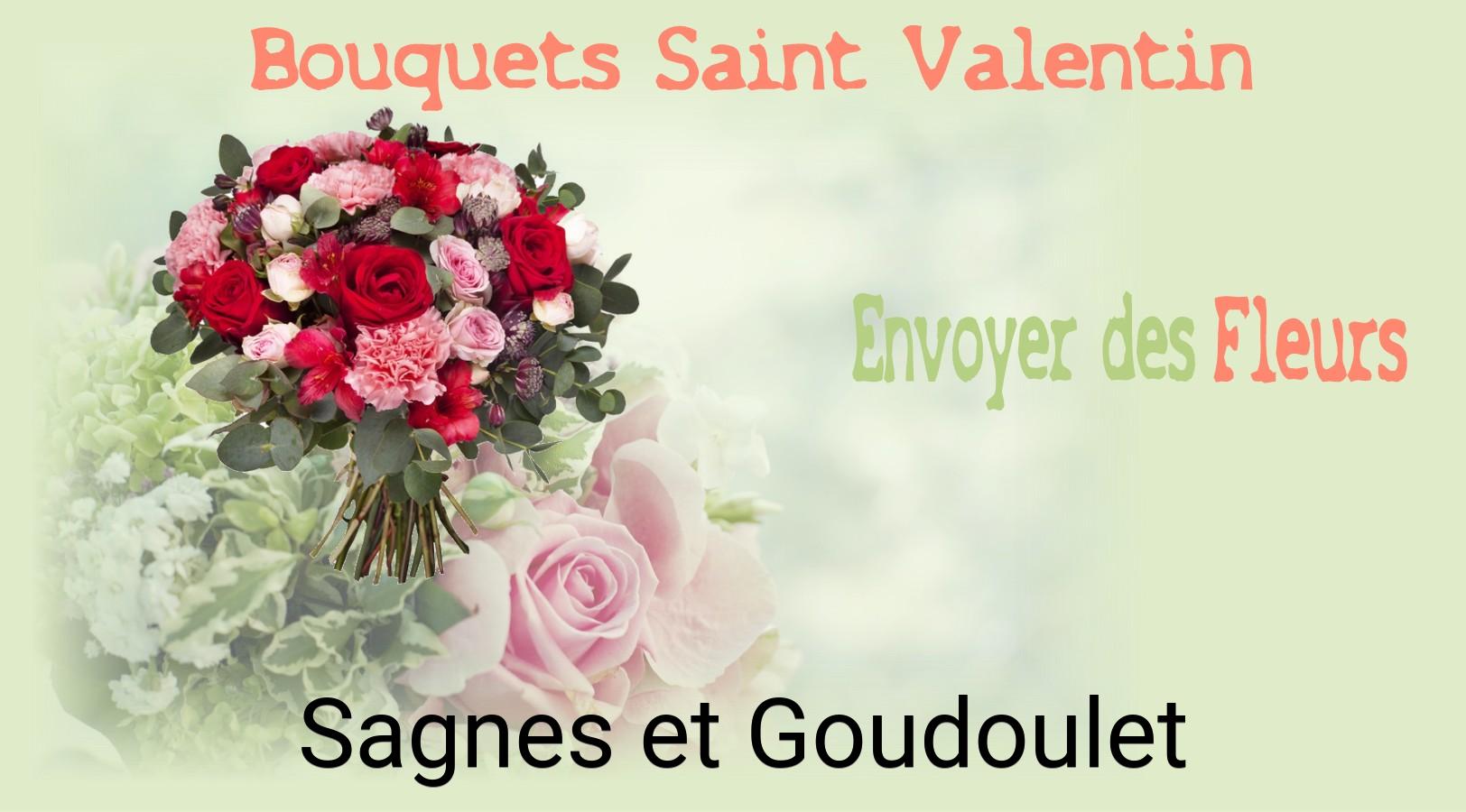 Roses de Saint-Valentin livrées à Sagnes-et-Goudoulet